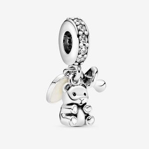 New Pandora Teddy Bear Baby Dangle Charm